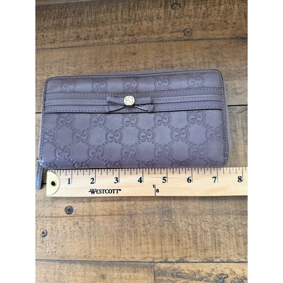 GUCCI Guccissima Princy Zip Around Long Wallet - Picture 11 of 12
